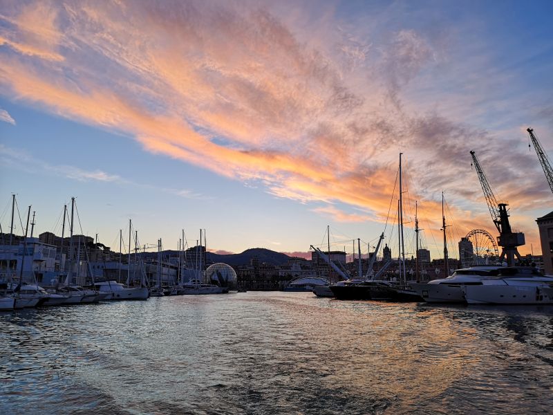 giro del porto rientro tramonto
