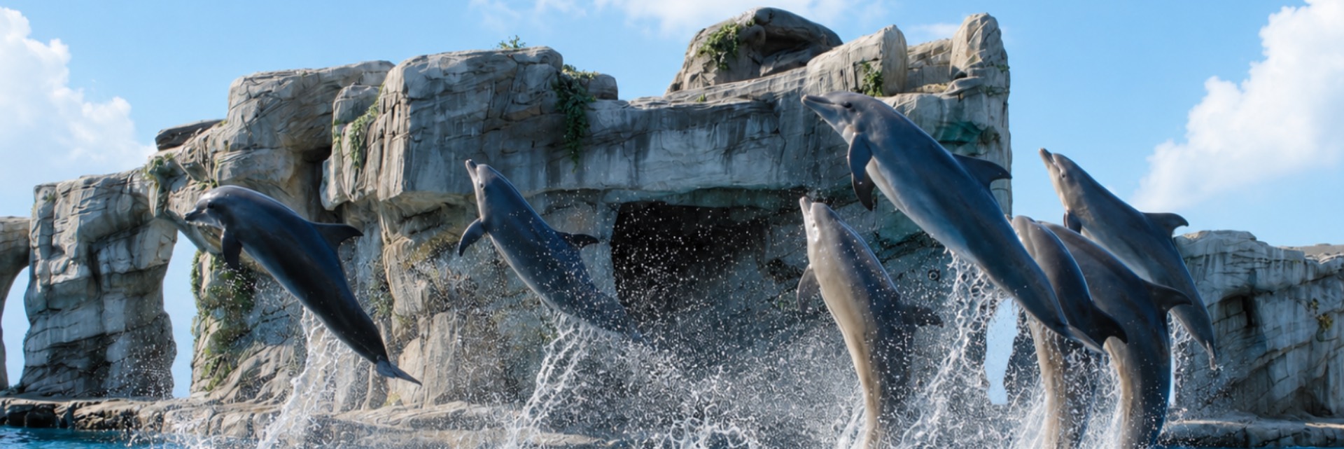 oltrmare spettacolo delfini